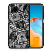 Thumbnail for Θήκη Huawei P40 Lite Money Dollars από τη Smartfits με σχέδιο στο πίσω μέρος και μαύρο περίβλημα | Huawei P40 Lite Money Dollars case with colorful back and black bezels