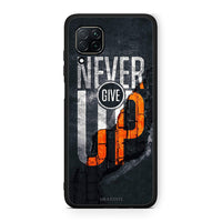 Thumbnail for Huawei P40 Lite Never Give Up Θήκη Αγίου Βαλεντίνου από τη Smartfits με σχέδιο στο πίσω μέρος και μαύρο περίβλημα | Smartphone case with colorful back and black bezels by Smartfits