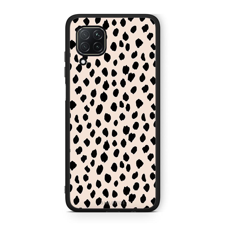 Huawei P40 Lite New Polka Dots θήκη από τη Smartfits με σχέδιο στο πίσω μέρος και μαύρο περίβλημα | Smartphone case with colorful back and black bezels by Smartfits