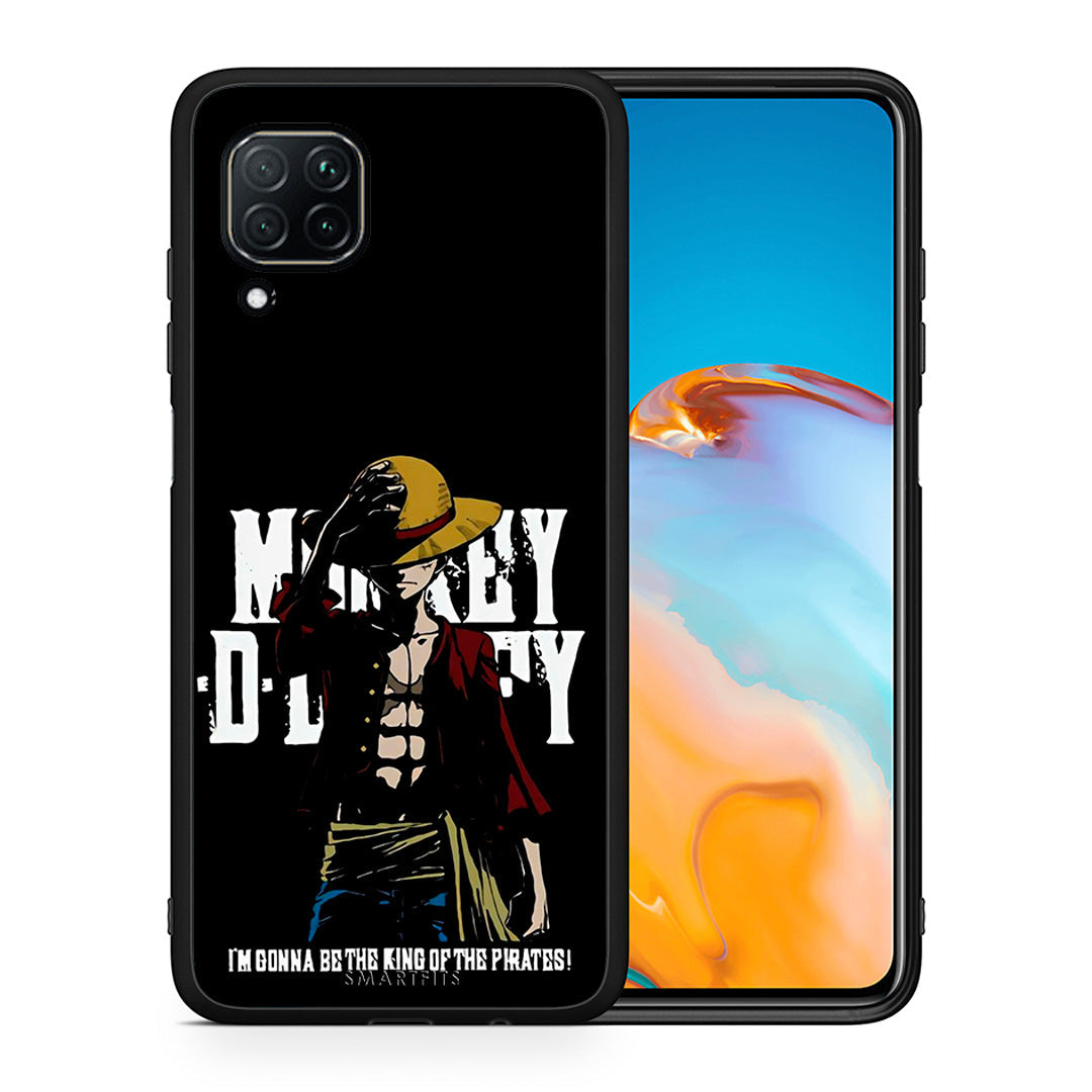 Θήκη Huawei P40 Lite Pirate King από τη Smartfits με σχέδιο στο πίσω μέρος και μαύρο περίβλημα | Huawei P40 Lite Pirate King case with colorful back and black bezels