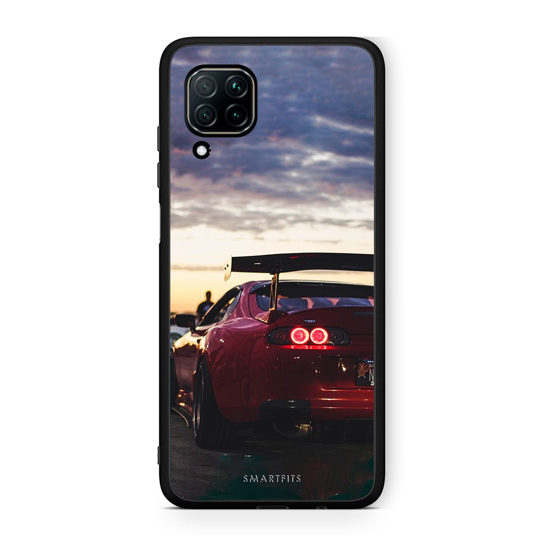 Huawei P40 Lite Racing Supra θήκη από τη Smartfits με σχέδιο στο πίσω μέρος και μαύρο περίβλημα | Smartphone case with colorful back and black bezels by Smartfits