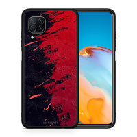 Thumbnail for Θήκη Αγίου Βαλεντίνου Huawei P40 Lite Red Paint από τη Smartfits με σχέδιο στο πίσω μέρος και μαύρο περίβλημα | Huawei P40 Lite Red Paint case with colorful back and black bezels