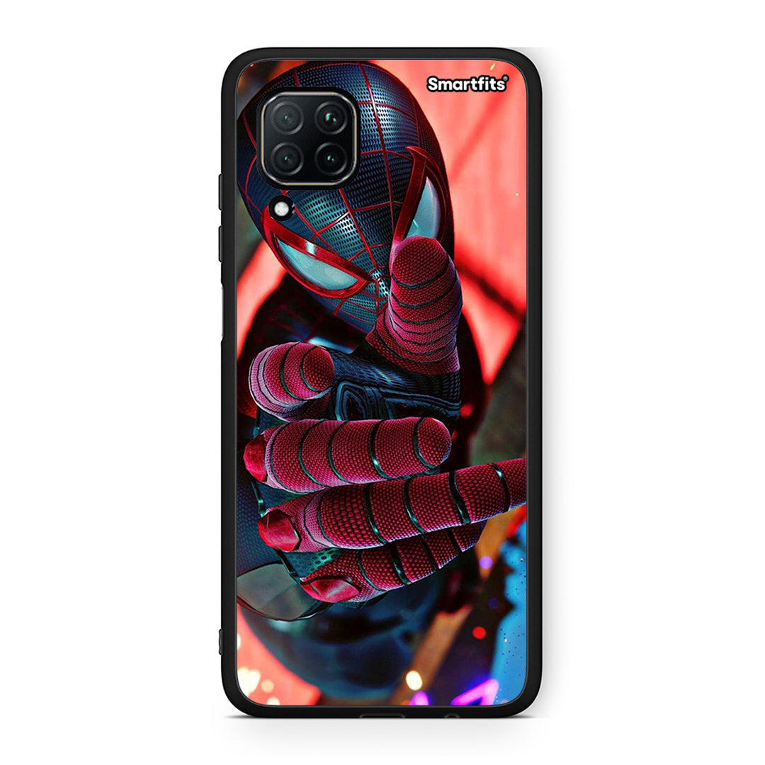 Huawei P40 Lite Spider Hand Θήκη από τη Smartfits με σχέδιο στο πίσω μέρος και μαύρο περίβλημα | Smartphone case with colorful back and black bezels by Smartfits