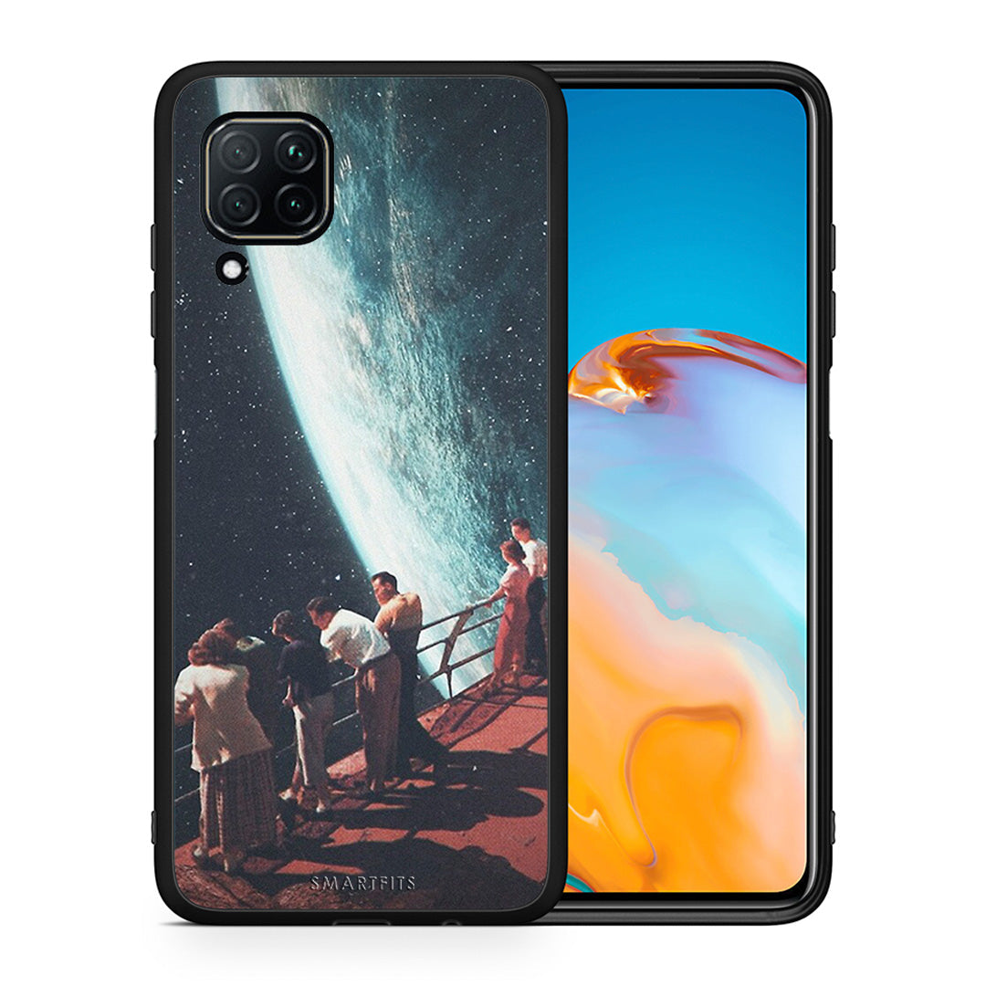 Θήκη Huawei P40 Lite Surreal View από τη Smartfits με σχέδιο στο πίσω μέρος και μαύρο περίβλημα | Huawei P40 Lite Surreal View case with colorful back and black bezels