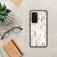 Thumbnail for Marble Gold Geometric - Huawei P40 case