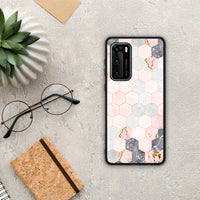 Thumbnail for Marble Hexagon Pink - Huawei P40 case