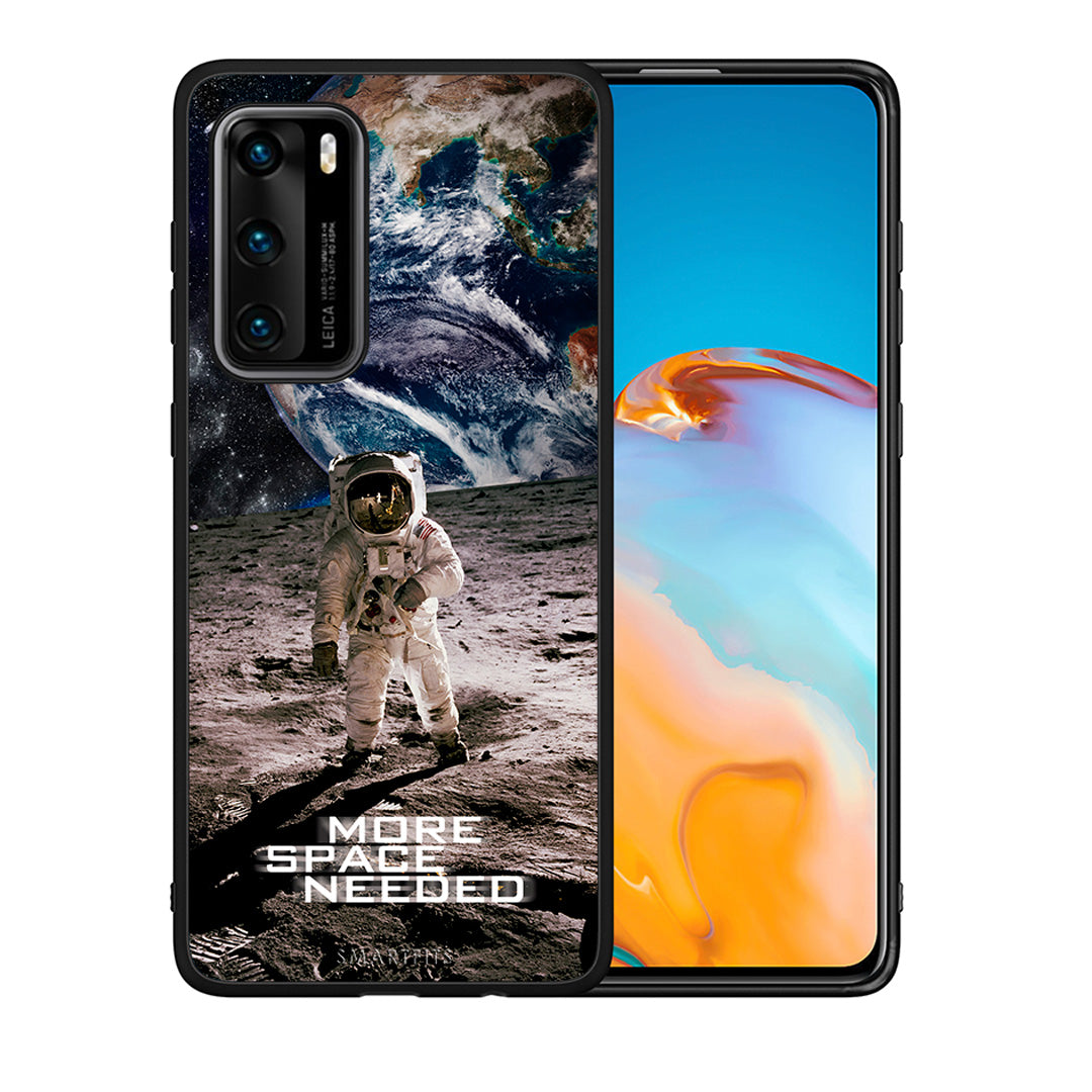 Θήκη Huawei P40 More Space από τη Smartfits με σχέδιο στο πίσω μέρος και μαύρο περίβλημα | Huawei P40 More Space case with colorful back and black bezels