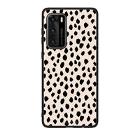 Thumbnail for Huawei P40 New Polka Dots θήκη από τη Smartfits με σχέδιο στο πίσω μέρος και μαύρο περίβλημα | Smartphone case with colorful back and black bezels by Smartfits