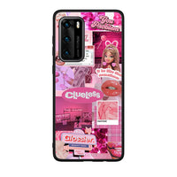 Thumbnail for Huawei P40 Pink Love Θήκη Αγίου Βαλεντίνου από τη Smartfits με σχέδιο στο πίσω μέρος και μαύρο περίβλημα | Smartphone case with colorful back and black bezels by Smartfits