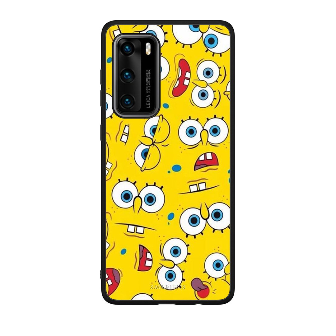 4 - Huawei P40 Sponge PopArt case, cover, bumper