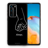 Thumbnail for Θήκη Αγίου Βαλεντίνου Huawei P40 Pro Always & Forever 1 από τη Smartfits με σχέδιο στο πίσω μέρος και μαύρο περίβλημα | Huawei P40 Pro Always & Forever 1 case with colorful back and black bezels