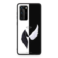 Thumbnail for Huawei P40 Pro Angels Demons θήκη από τη Smartfits με σχέδιο στο πίσω μέρος και μαύρο περίβλημα | Smartphone case with colorful back and black bezels by Smartfits