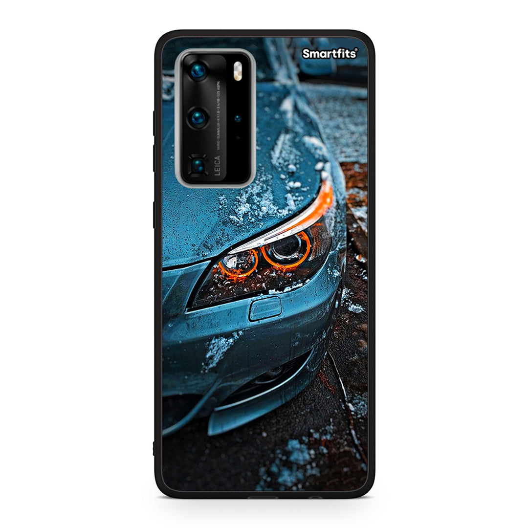 Huawei P40 Pro Bmw E60 Θήκη από τη Smartfits με σχέδιο στο πίσω μέρος και μαύρο περίβλημα | Smartphone case with colorful back and black bezels by Smartfits