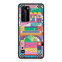 Thumbnail for Huawei P40 Pro Bubbles Soap θήκη από τη Smartfits με σχέδιο στο πίσω μέρος και μαύρο περίβλημα | Smartphone case with colorful back and black bezels by Smartfits