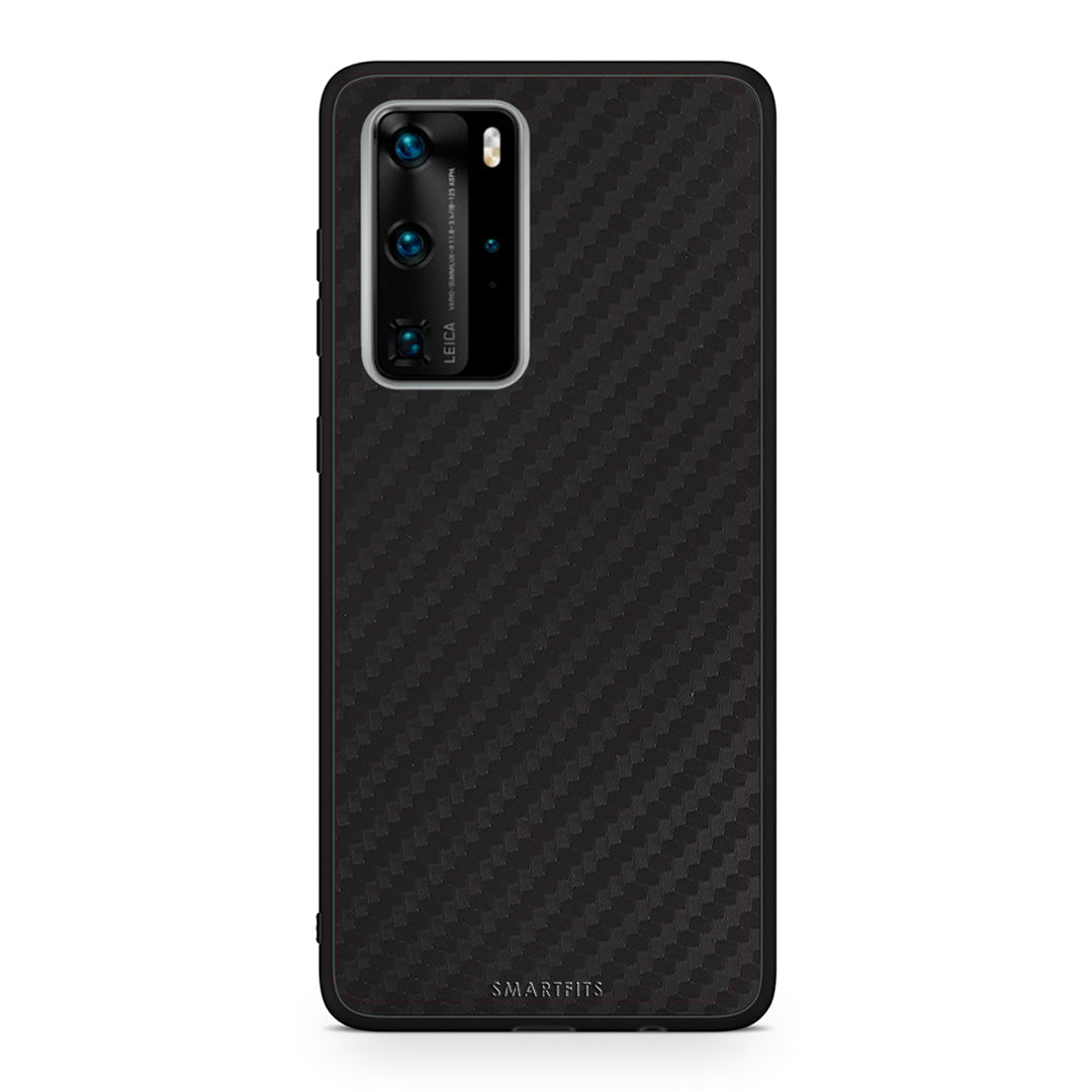 Huawei P40 Pro Carbon Black θήκη από τη Smartfits με σχέδιο στο πίσω μέρος και μαύρο περίβλημα | Smartphone case with colorful back and black bezels by Smartfits