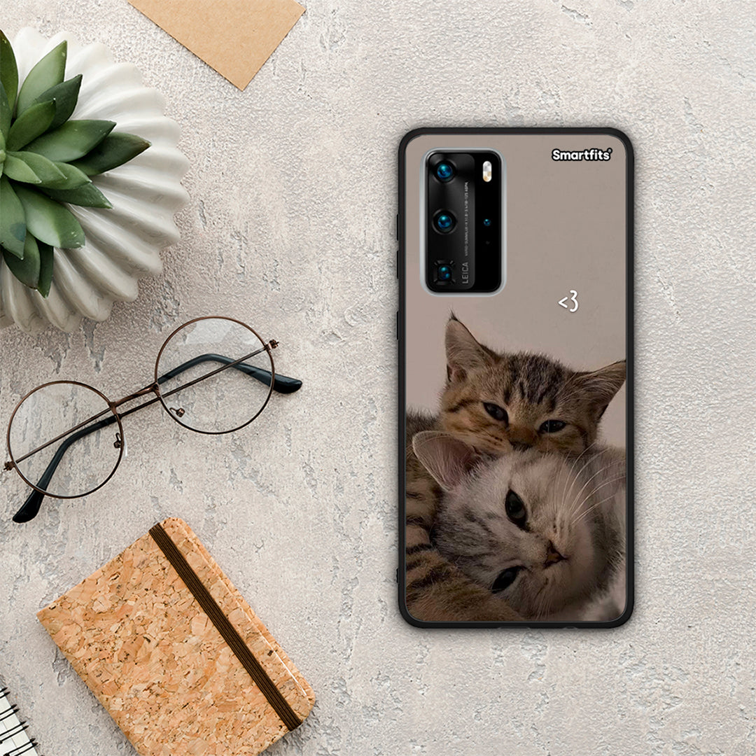 Cats in Love - Huawei P40 Pro case