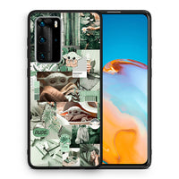 Thumbnail for Θήκη Αγίου Βαλεντίνου Huawei P40 Pro Collage Dude από τη Smartfits με σχέδιο στο πίσω μέρος και μαύρο περίβλημα | Huawei P40 Pro Collage Dude case with colorful back and black bezels