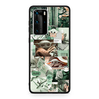 Thumbnail for Huawei P40 Pro Collage Dude Θήκη Αγίου Βαλεντίνου από τη Smartfits με σχέδιο στο πίσω μέρος και μαύρο περίβλημα | Smartphone case with colorful back and black bezels by Smartfits