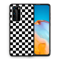 Thumbnail for Θήκη Huawei P40 Pro Squares Geometric από τη Smartfits με σχέδιο στο πίσω μέρος και μαύρο περίβλημα | Huawei P40 Pro Squares Geometric case with colorful back and black bezels