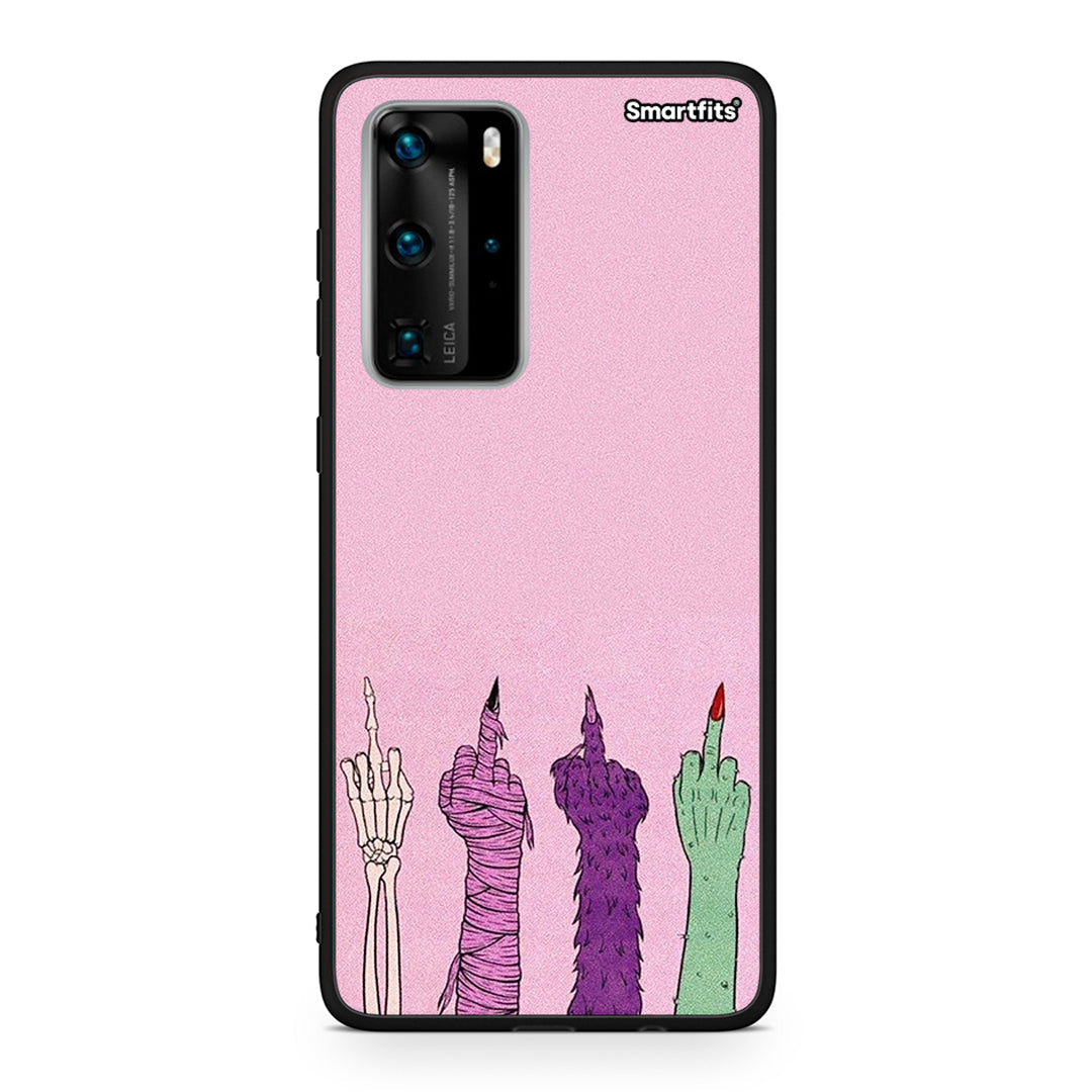 Huawei P40 Pro Halloween Be A Lady Θήκη από τη Smartfits με σχέδιο στο πίσω μέρος και μαύρο περίβλημα | Smartphone case with colorful back and black bezels by Smartfits