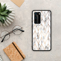 Thumbnail for Marble Gold Geometric - Huawei P40 Pro case