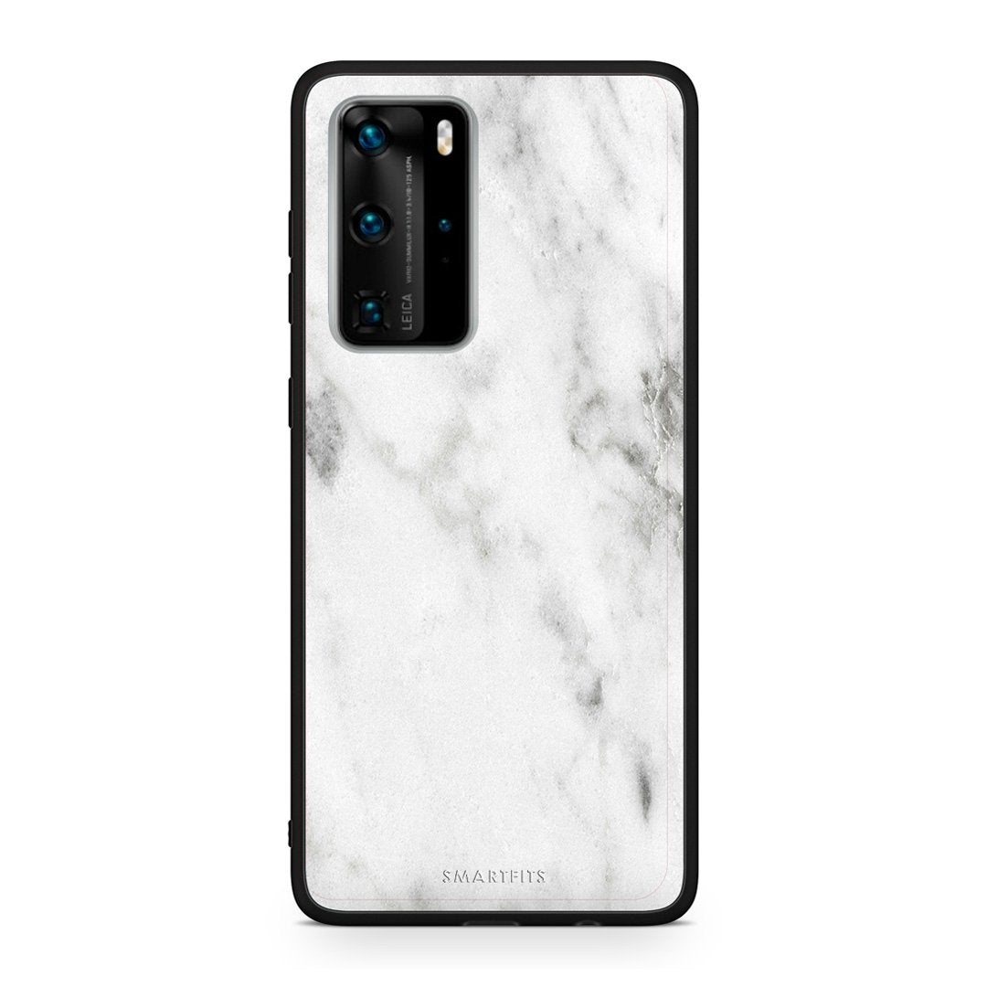 2 - Huawei P40 Pro  White marble case, cover, bumper