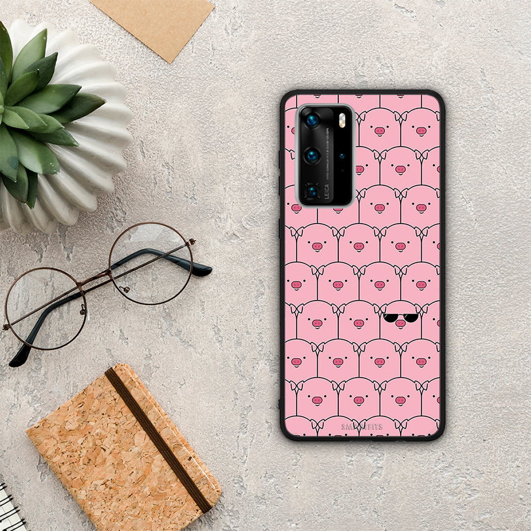 Pig Glasses - Huawei P40 Pro case