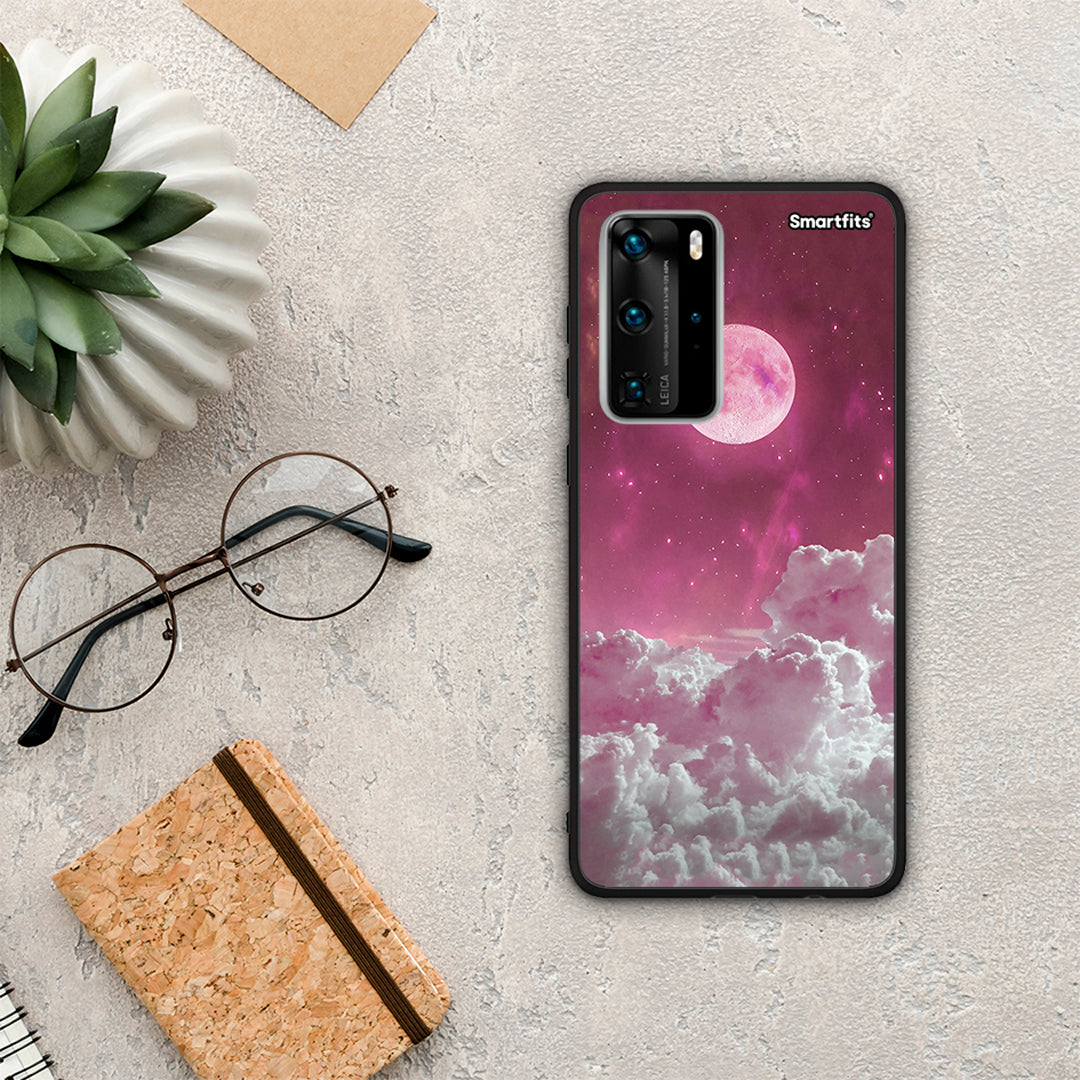 Pink Moon - Huawei P40 Pro case