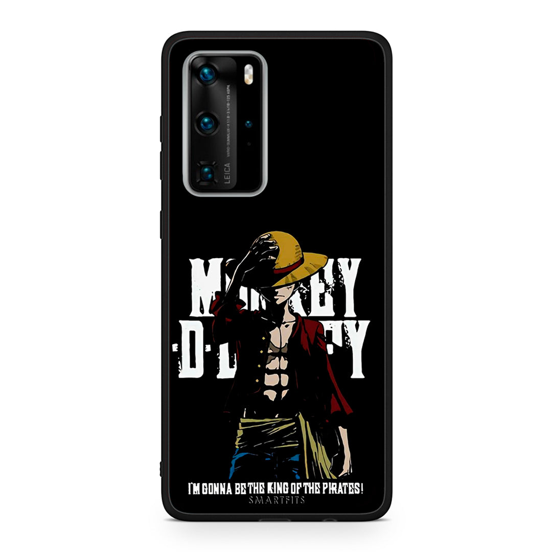 Huawei P40 Pro Pirate King θήκη από τη Smartfits με σχέδιο στο πίσω μέρος και μαύρο περίβλημα | Smartphone case with colorful back and black bezels by Smartfits