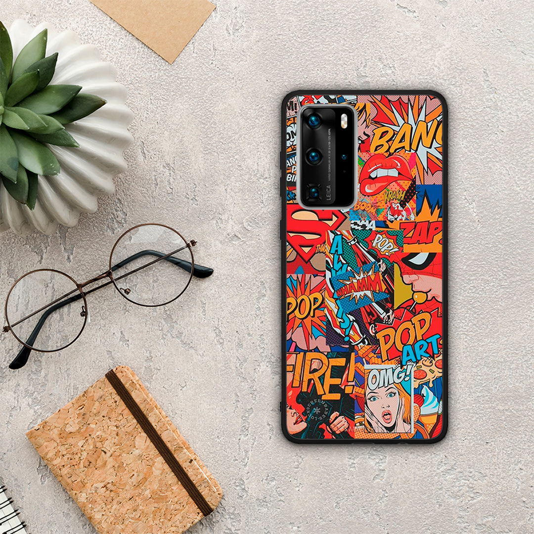 Popart omg - Huawei P40 Pro case