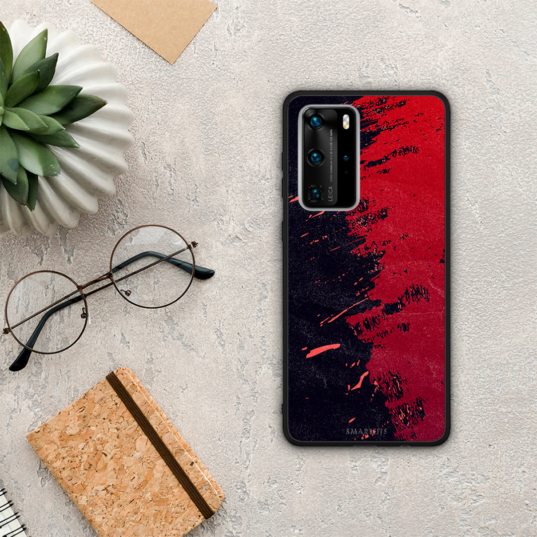 Red Paint - Huawei P40 Pro case