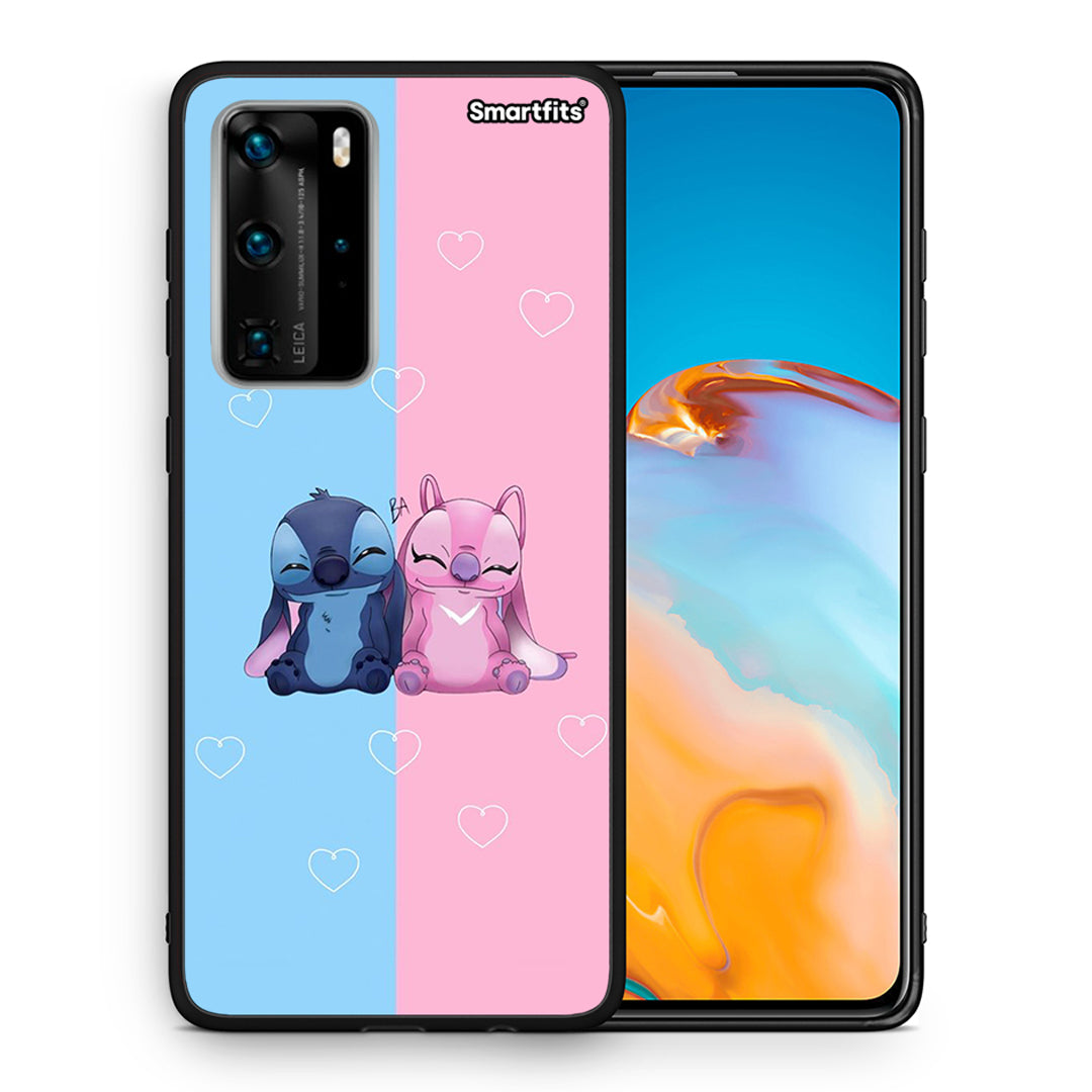 Θήκη Huawei P40 Pro Stitch And Angel από τη Smartfits με σχέδιο στο πίσω μέρος και μαύρο περίβλημα | Huawei P40 Pro Stitch And Angel case with colorful back and black bezels