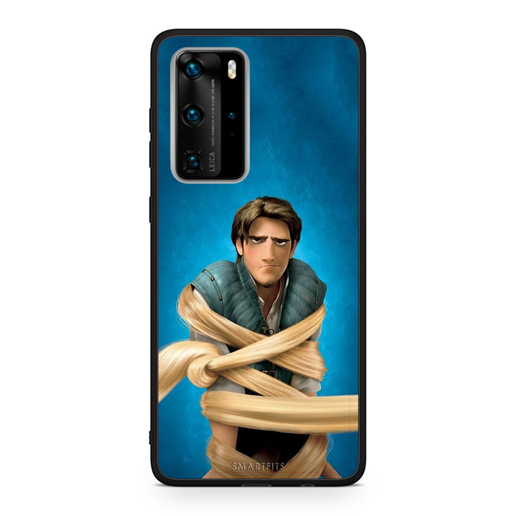 Huawei P40 Pro Tangled 1 Θήκη Αγίου Βαλεντίνου από τη Smartfits με σχέδιο στο πίσω μέρος και μαύρο περίβλημα | Smartphone case with colorful back and black bezels by Smartfits