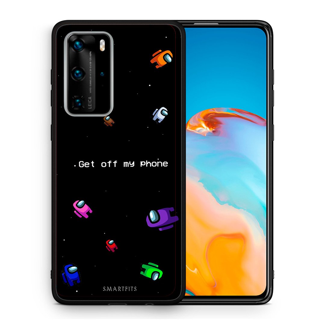 Θήκη Huawei P40 Pro AFK Text από τη Smartfits με σχέδιο στο πίσω μέρος και μαύρο περίβλημα | Huawei P40 Pro AFK Text case with colorful back and black bezels