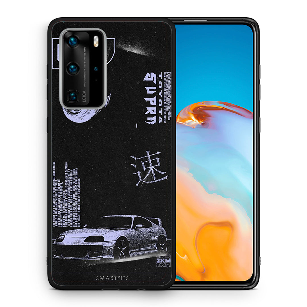 Θήκη Αγίου Βαλεντίνου Huawei P40 Pro Tokyo Drift από τη Smartfits με σχέδιο στο πίσω μέρος και μαύρο περίβλημα | Huawei P40 Pro Tokyo Drift case with colorful back and black bezels