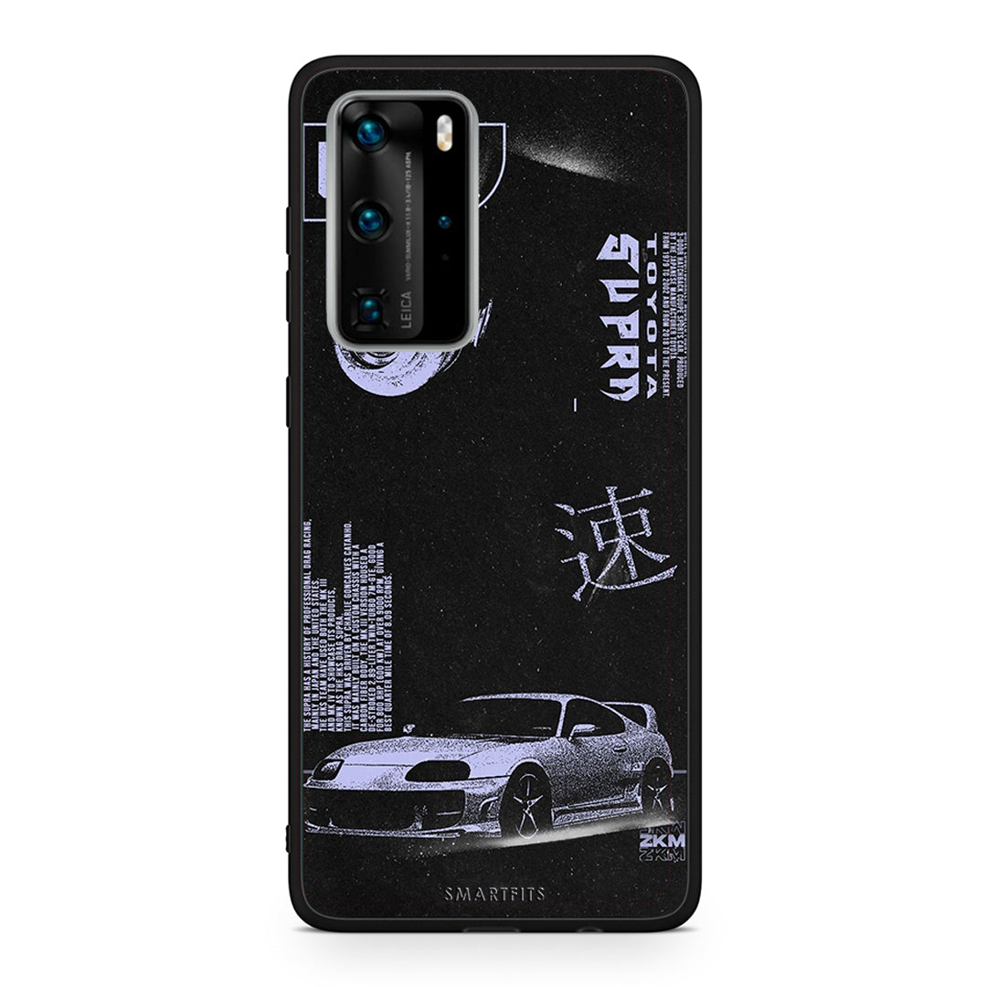 Huawei P40 Pro Tokyo Drift Θήκη Αγίου Βαλεντίνου από τη Smartfits με σχέδιο στο πίσω μέρος και μαύρο περίβλημα | Smartphone case with colorful back and black bezels by Smartfits