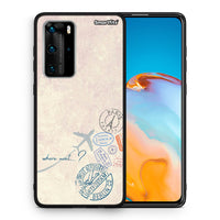 Thumbnail for Θήκη Huawei P40 Pro Where Next από τη Smartfits με σχέδιο στο πίσω μέρος και μαύρο περίβλημα | Huawei P40 Pro Where Next case with colorful back and black bezels