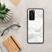 Thumbnail for White Gold Marble - Huawei P40 Pro case