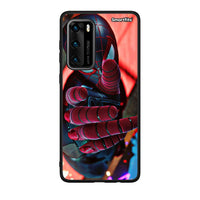 Thumbnail for Huawei P40 Spider Hand Θήκη από τη Smartfits με σχέδιο στο πίσω μέρος και μαύρο περίβλημα | Smartphone case with colorful back and black bezels by Smartfits