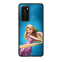 Thumbnail for Huawei P40 Tangled 2 Θήκη Αγίου Βαλεντίνου από τη Smartfits με σχέδιο στο πίσω μέρος και μαύρο περίβλημα | Smartphone case with colorful back and black bezels by Smartfits