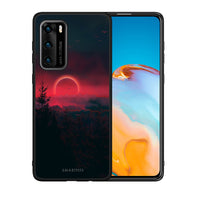 Thumbnail for Θήκη Huawei P40 Sunset Tropic από τη Smartfits με σχέδιο στο πίσω μέρος και μαύρο περίβλημα | Huawei P40 Sunset Tropic case with colorful back and black bezels
