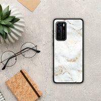Thumbnail for White Gold Marble - Huawei P40 case