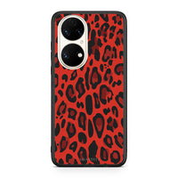 Thumbnail for 4 - Huawei P50 Red Leopard Animal case, cover, bumper