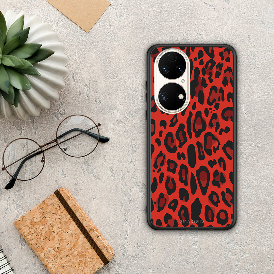 Animal Red Leopard - Huawei P50 case