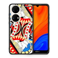 Thumbnail for Θήκη Huawei P50 Card Love από τη Smartfits με σχέδιο στο πίσω μέρος και μαύρο περίβλημα | Huawei P50 Card Love case with colorful back and black bezels