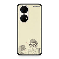 Thumbnail for Huawei P50 Carl And Ellie θήκη από τη Smartfits με σχέδιο στο πίσω μέρος και μαύρο περίβλημα | Smartphone case with colorful back and black bezels by Smartfits
