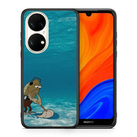 Thumbnail for Θήκη Huawei P50 Clean The Ocean από τη Smartfits με σχέδιο στο πίσω μέρος και μαύρο περίβλημα | Huawei P50 Clean The Ocean case with colorful back and black bezels