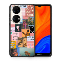 Thumbnail for Θήκη Αγίου Βαλεντίνου Huawei P50 Collage Bitchin από τη Smartfits με σχέδιο στο πίσω μέρος και μαύρο περίβλημα | Huawei P50 Collage Bitchin case with colorful back and black bezels