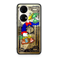 Thumbnail for Huawei P50 Duck Money Θήκη από τη Smartfits με σχέδιο στο πίσω μέρος και μαύρο περίβλημα | Smartphone case with colorful back and black bezels by Smartfits