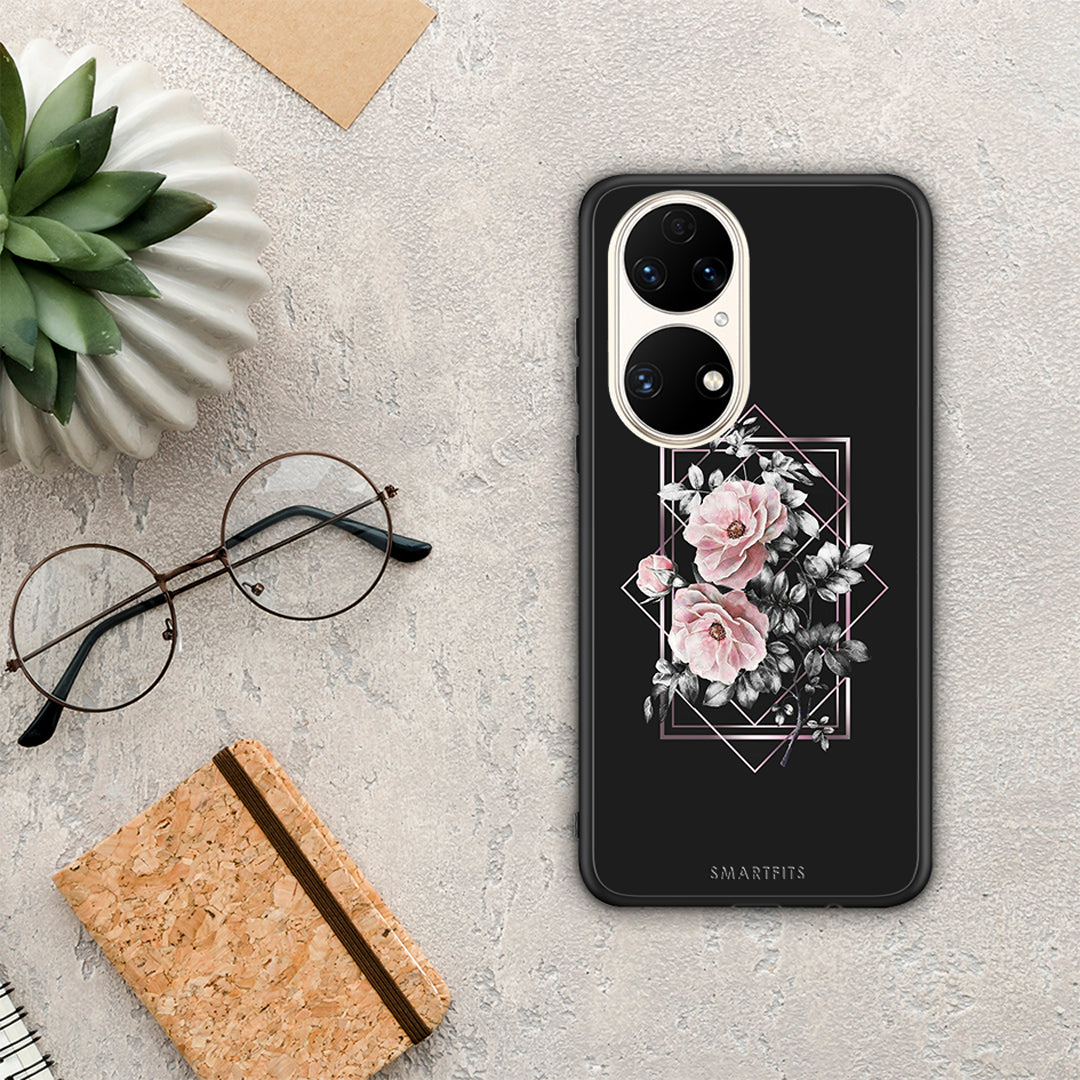 Flower Frame - Huawei P50 case